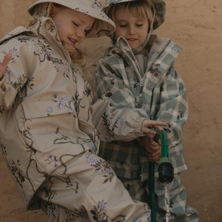 Image du produit Garbo & Friends Pantalon de pluie doublé Prune Check (110)