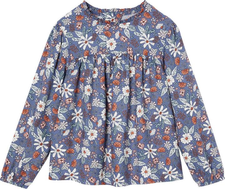 Vertbaudet Mädchen Bluse mit Blumenmuster