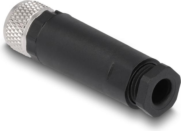Image du produit Delock Connecteur M8 A-codé 4 broches femelles pour le montage
