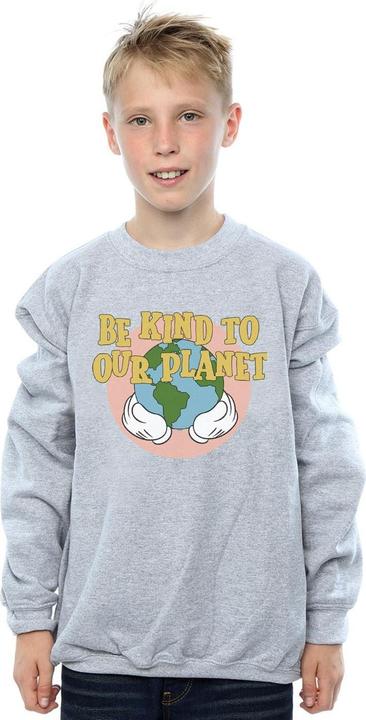 Actual product image Disney Boys Mickey Mouse Be Kind To Our Planet Sweatshirt (152, 158)