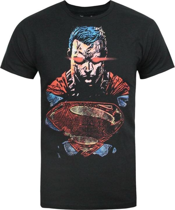 Actual product image Jack Of All Trades Mens Man Of Steel Heat Vision Superman T-Shirt (S)