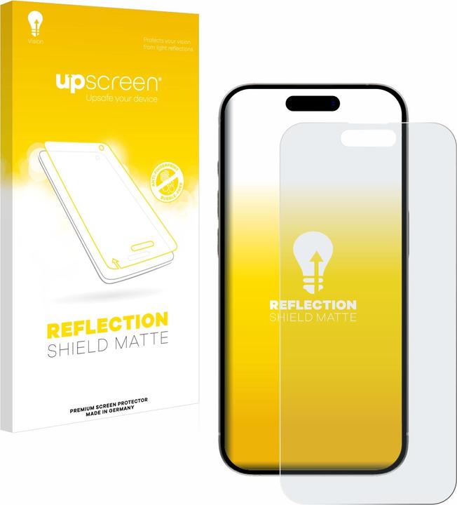Immagine prodotto upscreen Reflection Shield Pellicola Opaca (1 Pezzo/i, Apple iPhone 15 Pro)