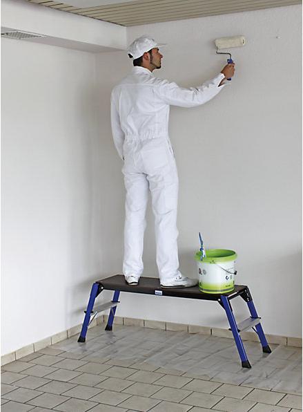 Actual product image Krause StepTop working platform, working height 2.45 m, platform size 1100 x 300 mm. (Platform ladder, 140 cm)