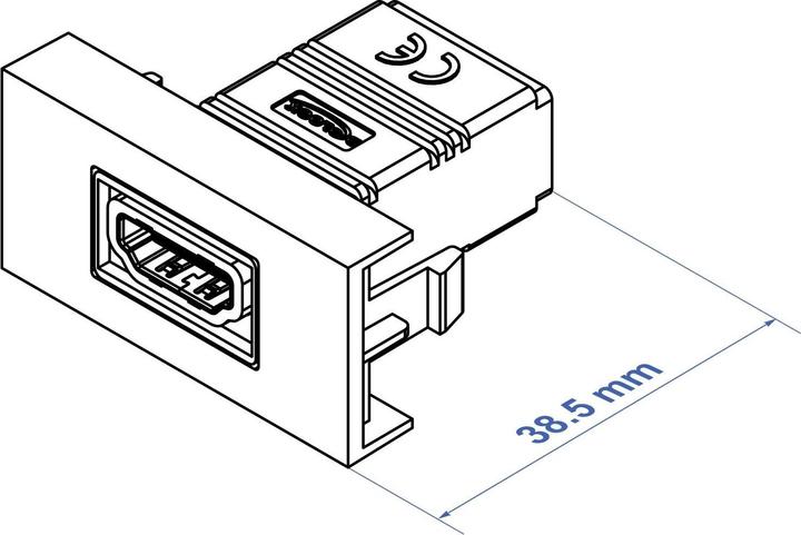 Immagine prodotto Delock Modulo a scatto Easy 45 (HDMI, 2.25 cm)