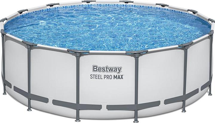 Bestway Set piscina fuori terra rotonda Steel Pr o MAX da 4,27 m x 1,22 m (427 x 122 cm)