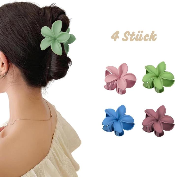 Immagine prodotto ASMI 4 pezzi di artigli per capelli, fermagli per capelli a forma di fiori (4 pz.)