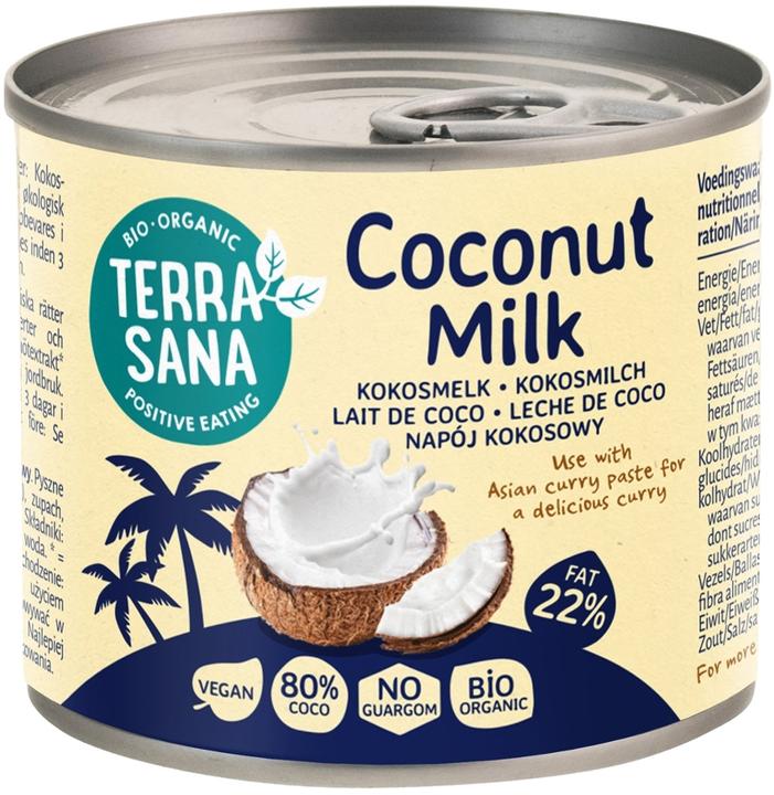 Produktbild Terra Sana Kokosmilch 22 Fett (Dose)