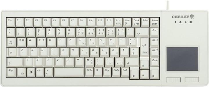 Actual product image CHERRY XS Touchpad Keyboard corded USB grey (DE) (DE, Cable)