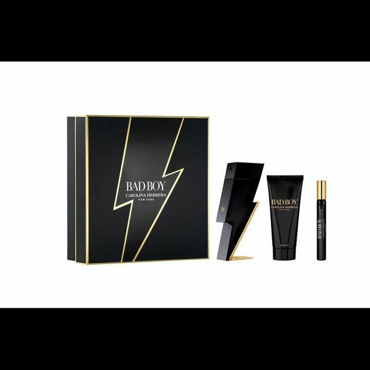 Actual product image Carolina Herrera Bad Boy set with men's perfume (EdT 100ml + 10ml, shower gel 100ml)