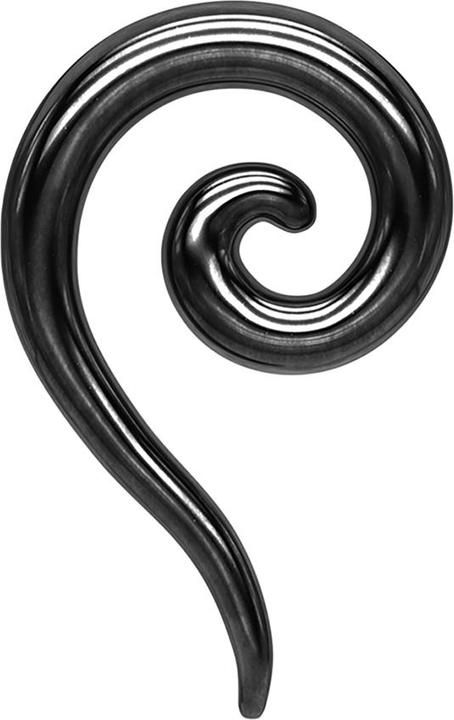 Produktbild Star Piercing Taper Dehnspirale schwarz (Chirurgenstahl 316L, ohne Messing)