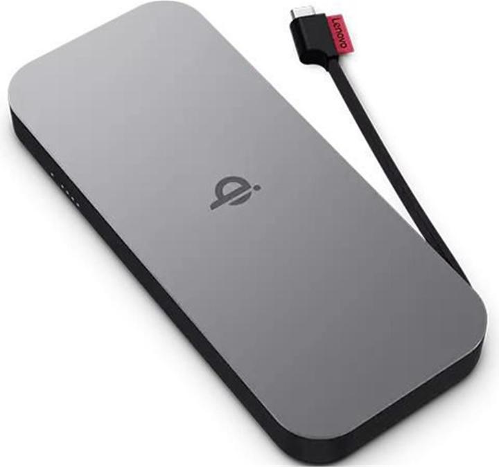 Immagine prodotto Lenovo Banca di alimentazione mobile Go USB-C + Qi Wireless (10000 mAh, 27 W, 38.50 Wh)
