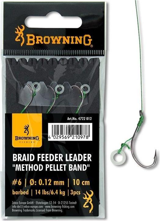 Actual product image Browning Braid Feeder Leader Method Pellet Band