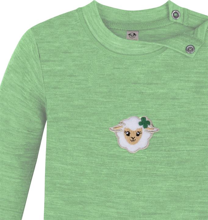 Actual product image Normani 2-pack baby merino longsleeve "Taupo" - 9465 (110)