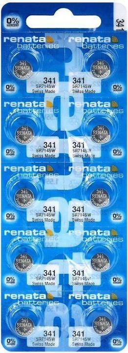 Produktbild Renata 341 / SR714SW - 10 Knopfzellen (10 Stk., SR714SW, 15 mAh)