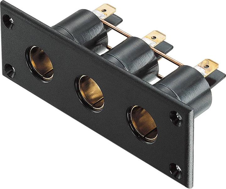 Philippi Built-in triple socket outlet 12 / 24 V