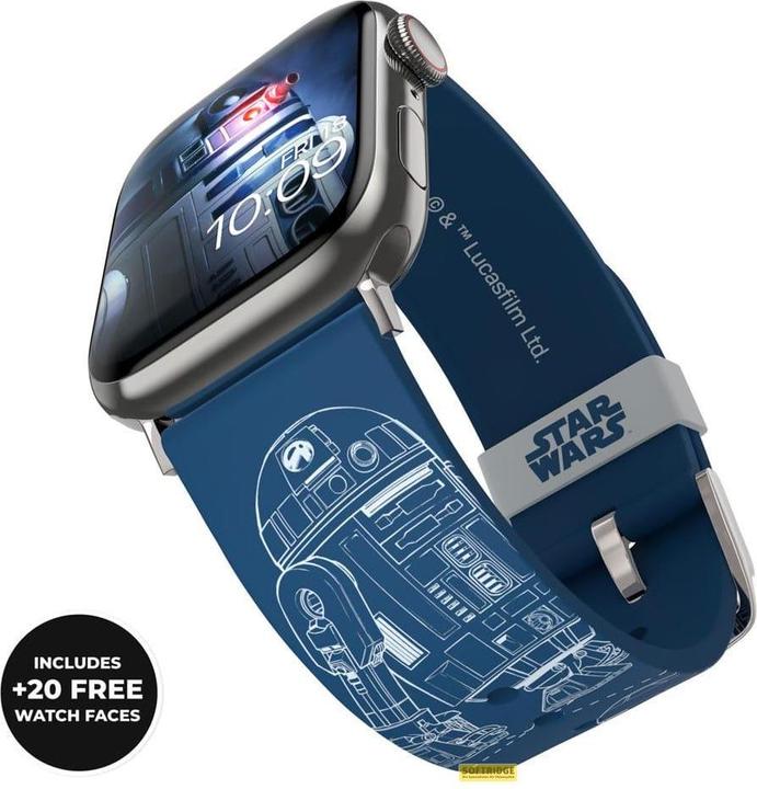 Immagine prodotto Moby Fox Bracciale Smartwatch Star Wars R2-D2 Blueprints 22 mm (22 mm, Acciaio inossidabile, Silicone)