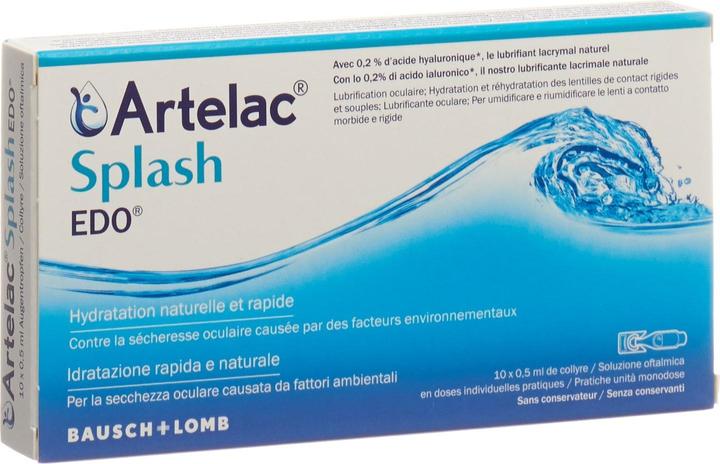 Produktbild Bausch + Lomb Splash EDO Gtt Opht (0.50 ml, 10 x 0.5 ml)