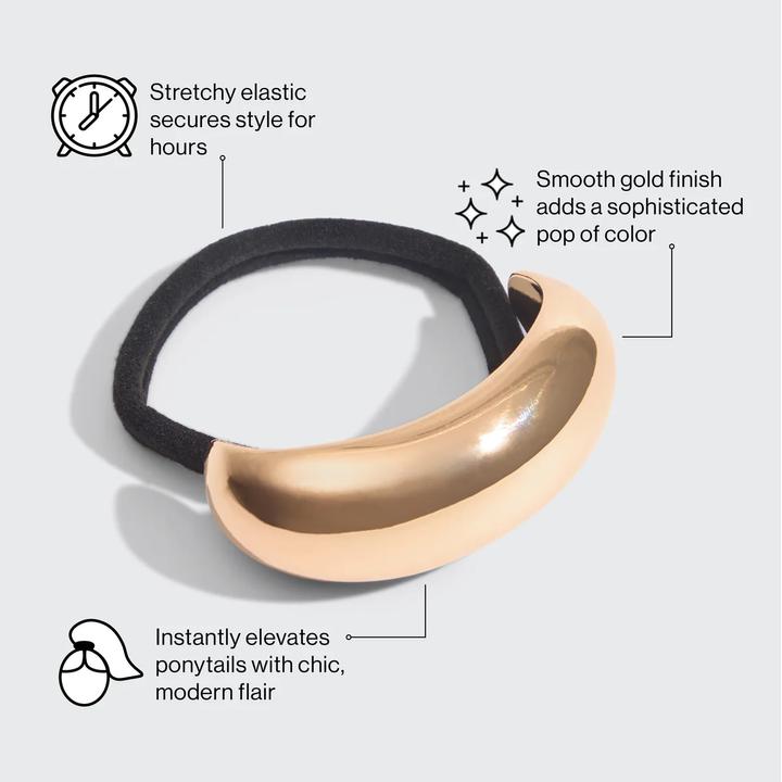 Produktbild Kitsch Haarband Metallwolke Gold L