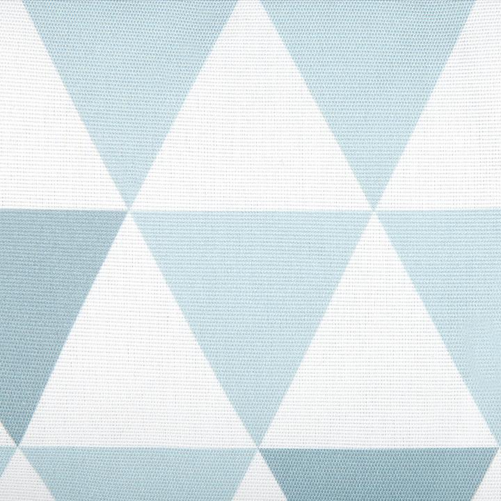 Actual product image Beliani Garden Cushion Triangles Blue-White 40 x 70 cm Set of 2 TRIFOS (40 x 70 cm)