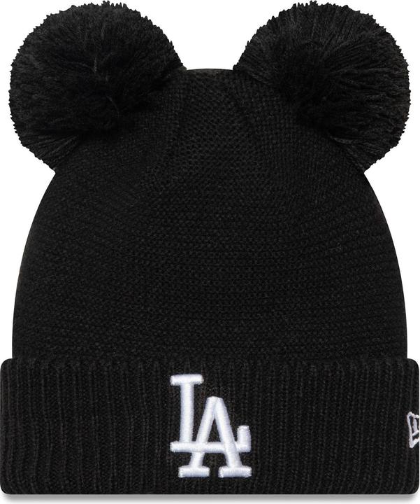 Produktbild New Era Damen Double Bobble Wintermütze LA Dodgers schwarz