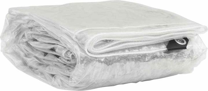 Actual product image VidaXL Transparent tarpaulin with eyelets 3x3 m PVC transparent tarpaulin (300 x 300 cm)