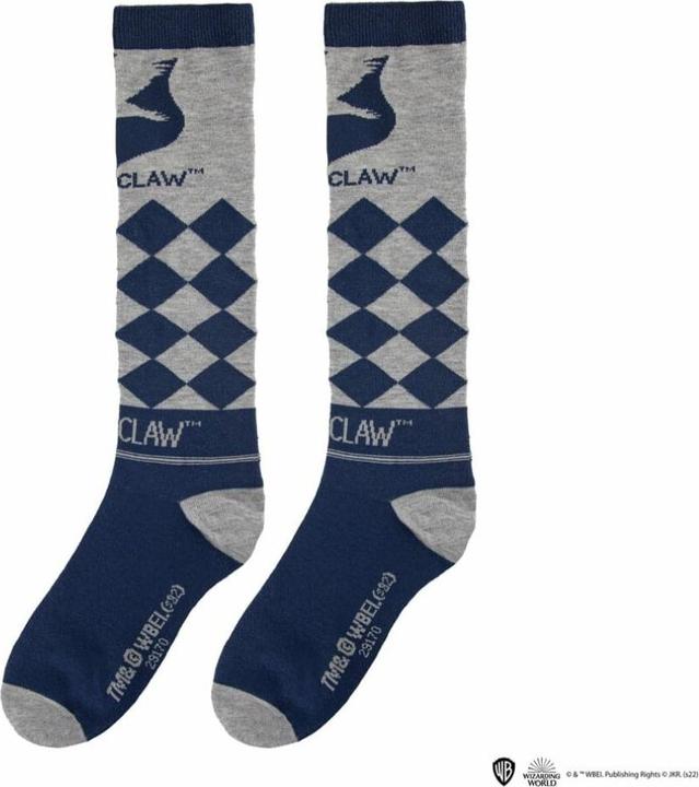 Produktbild Cinereplicas Set of 3 Ravenclaw knee high socks - Harry Potter CR1643 (3er Pack, 35 - 40)
