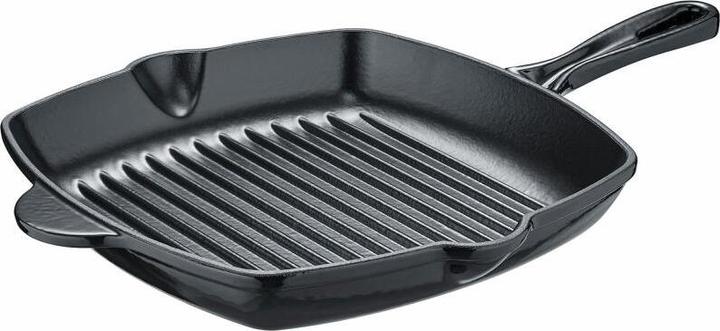 Image du produit Berndes Poêle à griller B.IRON Fonte carrée 27 x 27 cm avec contre-poignée INDUCTION (Poêle à grillades, Fonte)