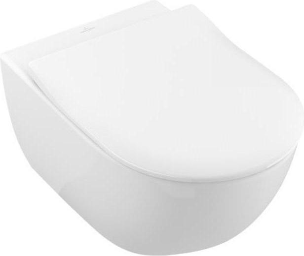 Villeroy & Boch Set WC Subway 2.0 DirctFlush open splash rim bianco sospeso con sedile WC a ribalta