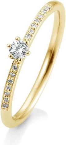 Immagine prodotto Breuning Anello di fidanzamento con pavé (50, 585/14 K Oro)