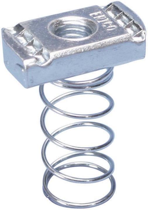 Actual product image Caddy ERI UA608 Profile nut serrated P3 M8 with long spring (M8)