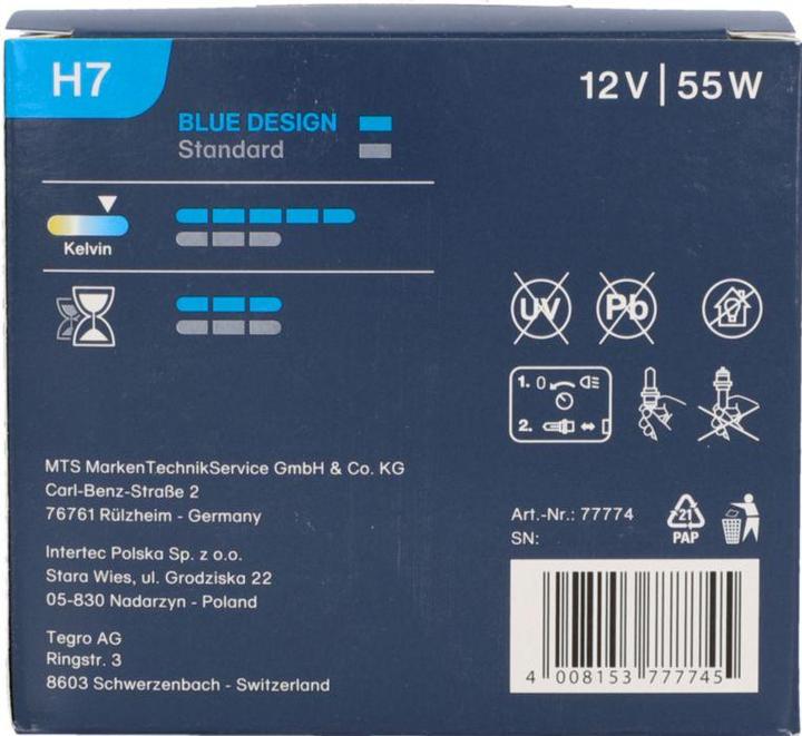 Produktbild Cartrend Xenon Blue Design (H7)