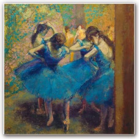 Immagine prodotto Trenddeko Degas - Le ballerine blu (50 x 50 cm)