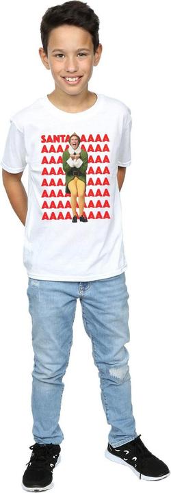 Immagine prodotto Elf Buddy Santa Scream Maglietta Ragazzi (140, 146)
