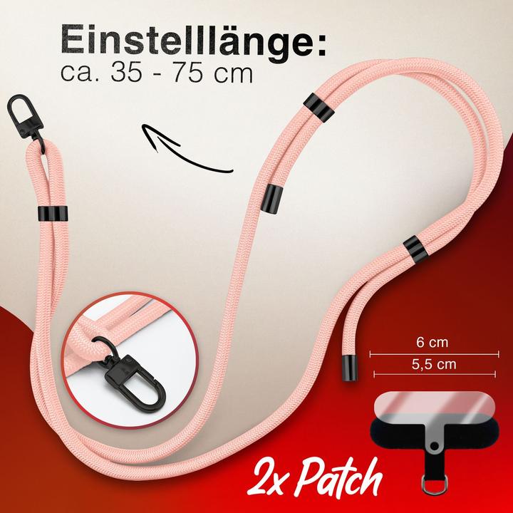 Actual product image Nalia HoldMe Lanyard Handykette - Universal Trageband für Smartphones - Verstellbar, Soft & Elastisch