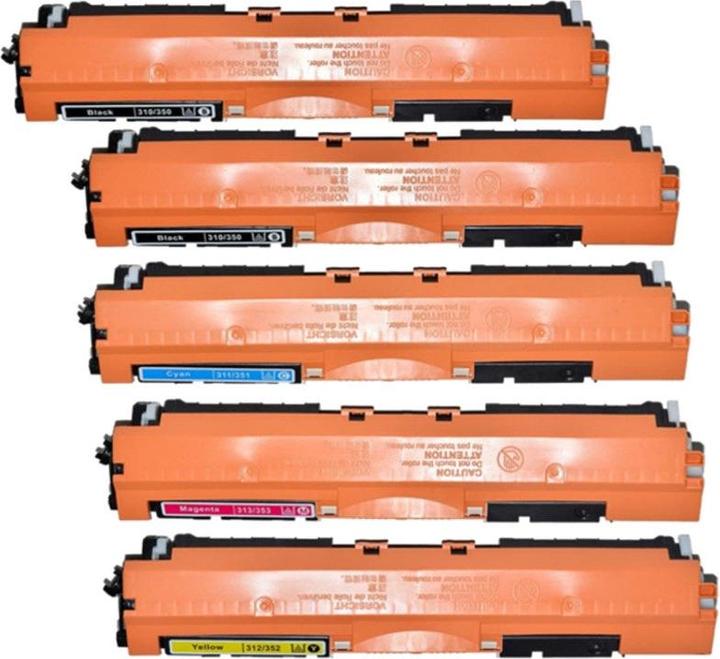 Image du produit Hermex Toner compatible pour HP Color LaserJet CP1025nw (M, C, Y, CF)