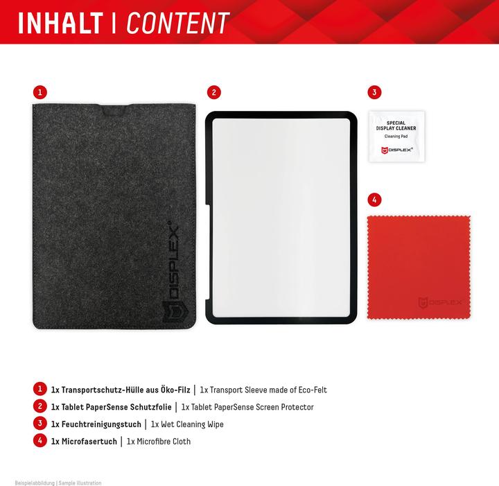 Actual product image Displex Tablet Papersense, iPad Paper Feeling Schutzfolie (1 Piece, iPad 2022 (10th Gen), iPad Air 11 2024 (M2))