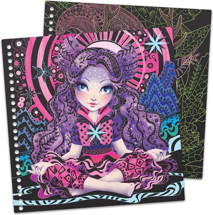 Actual product image Nebulous Stars Zen scratch & draw art