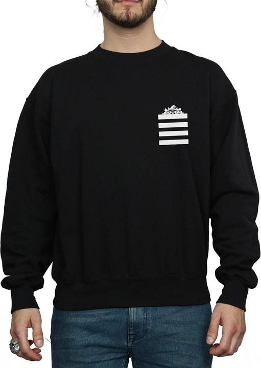Looney Tunes Taz Stripes Faux Pocket Sweatshirt (3XL)