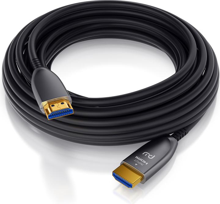 Produktbild Primewire HDMI Kabel 2.0b Glasfaser, Typ A, Ultra HD Glasfaserkabel, 3-fach geschirmt, 4K, 3D, ARC, Ethernet (3 m, HDMI)