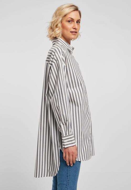 Actual product image Urban Classics Ladies Oversized Stripe Shirt - 17916 (XS)