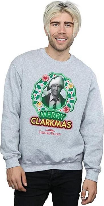 Produktbild National Lampoon´s Vacation Graustufen Clarkmas WeihnachtsSweatshirt (M)