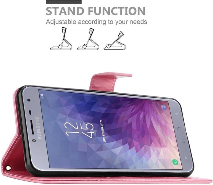 Actual product image Cadorabo Flower Book Cover (Samsung Galaxy J4 (2018))