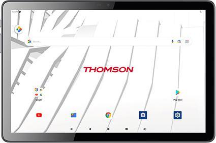 Actual product image Thomson TEOX10 LTE, 10.1-inch () FHD IPS display, Octa Core MTK8788, RAM, ROM, 1xNanoSim, 1xMicroSD (4G, 10.10", 128 GB, Sudraba)
