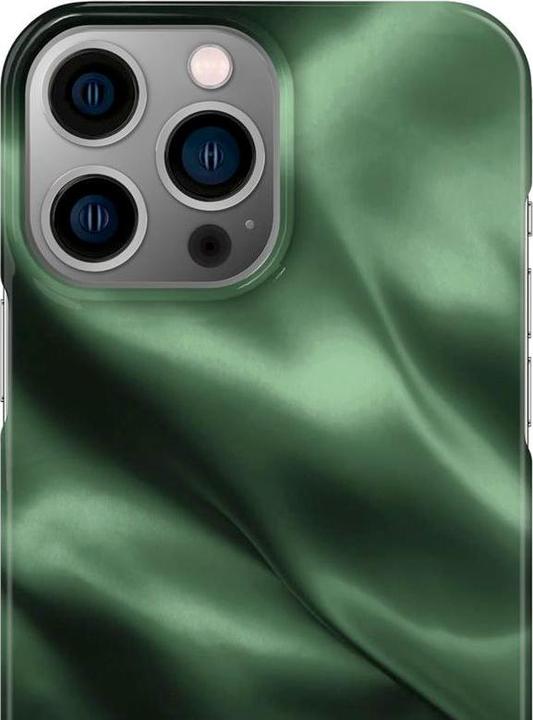 Actual product image iDeal Of Sweden Designer Hard Cover Emerald Satin (Apple iPhone 13 Pro Max)