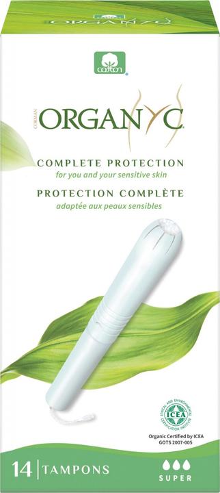 Produktbild Organyc Tampons Super mit Applikator - 100% biologische Baumwolle (14 x, Large)