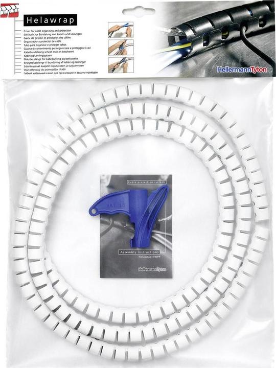 Actual product image HellermannTyton Cable conduit 32 mm (max) Silver (Cable conduit, 2500 cm)