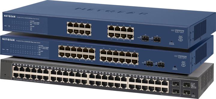 Actual product image Netgear Gs716t-300eus (16 Ports)