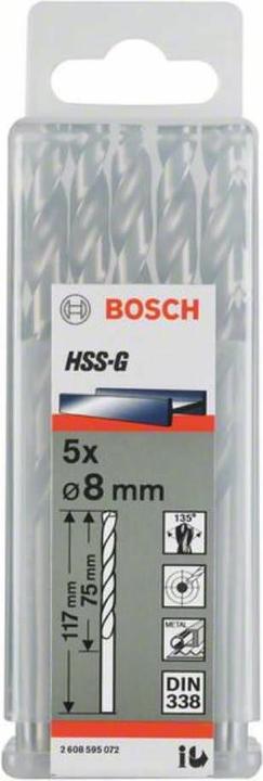 Immagine prodotto Bosch Professional Zubehör Trapano PRO Metal HSS-G, 11,6 x 94 x 142 mm (11,6 mm)