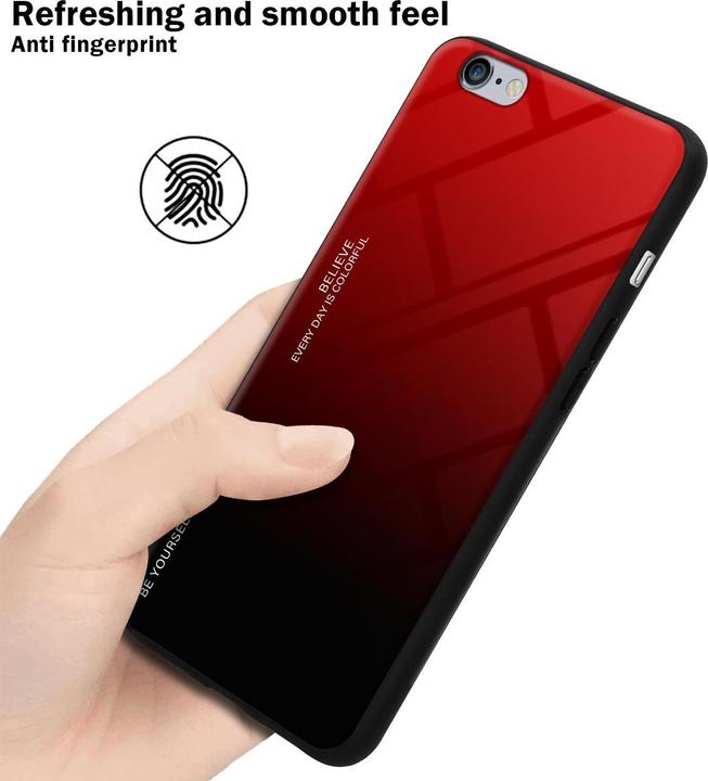 Produktbild Cadorabo TPU 2 Farben Glas Cover (Apple iPhone 6 Plus)