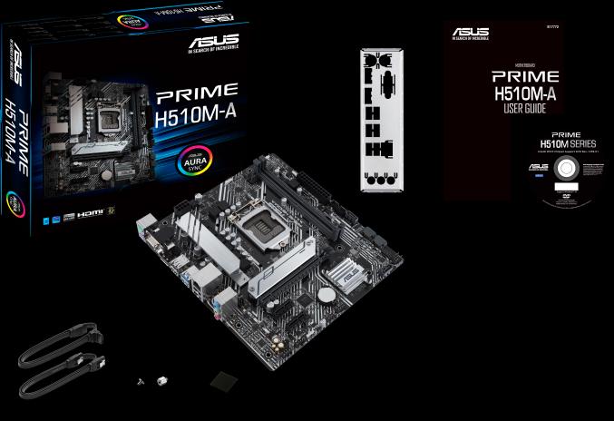 Actual product image ASUS PRIME H510M-A Motherboard (LGA 1200, Intel H510, mATX)